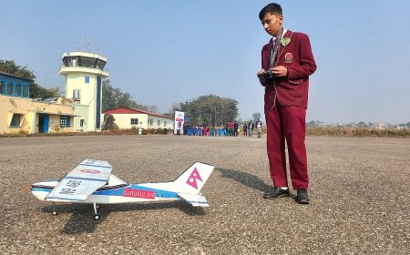 १४ वर्षीय सक्सेसको एयरपोर्टमा जहाज उडाउने सपना पूरा